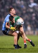 1 February 2020; Michael Plunkett of Mayo in action against Ciarán Kilkenny of Dublin during the Allianz Football League Division 1 Round 2 match between Mayo and Dublin at Elverys MacHale Park in Castlebar, Mayo. Photo by Harry Murphy/Sportsfile