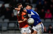 1 February 2020; Oisin O’Neill of Armagh in action against Robert Pigott of Laois during the Allianz Football League Division 2 Round 2 match between Laois and Armagh at MW Hire O'Moore Park in Portlaoise, Laois. Photo by Sam Barnes/Sportsfile