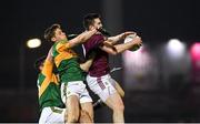 1 February 2020; Céin D'Arcy of Galway in action against Gavin White and Liam Kearney of Kerry during the Allianz Football League Division 1 Round 2 match between Kerry and Galway at Austin Stack Park in Tralee, Kerry. Photo by Diarmuid Greene/Sportsfile