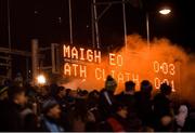 1 February 2020; Supporters let off fireworks during the Allianz Football League Division 1 Round 2 match between Mayo and Dublin at Elverys MacHale Park in Castlebar, Mayo. Photo by Harry Murphy/Sportsfile