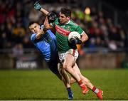 1 February 2020; Lee Keegan of Mayo in action against Eoin Murchan of Dublin during the Allianz Football League Division 1 Round 2 match between Mayo and Dublin at Elverys MacHale Park in Castlebar, Mayo. Photo by Harry Murphy/Sportsfile