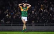 1 February 2020; David Clifford of Kerry reacts after missing a late chance to put his side one point ahead during the Allianz Football League Division 1 Round 2 match between Kerry and Galway at Austin Stack Park in Tralee, Kerry. Photo by Diarmuid Greene/Sportsfile