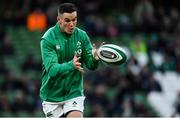 1 February 2020; Jonathan Sexton of Ireland warms up prior to the Guinness Six Nations Rugby Championship match between Ireland and Scotland at the Aviva Stadium in Dublin. Photo by Brendan Moran/Sportsfile