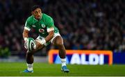 1 February 2020; Bundee Aki of Ireland during the Guinness Six Nations Rugby Championship match between Ireland and Scotland at the Aviva Stadium in Dublin. Photo by Brendan Moran/Sportsfile