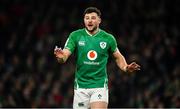 1 February 2020; Robbie Henshaw of Ireland during the Guinness Six Nations Rugby Championship match between Ireland and Scotland at the Aviva Stadium in Dublin. Photo by Brendan Moran/Sportsfile
