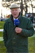 2 February 2020; RTÉ presenter Robert Hall prior to the start of Day Two of the Dublin Racing Festival at Leopardstown Racecourse in Dublin. Photo by Harry Murphy/Sportsfile