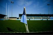 2 February 2020; A sideline flag flies in the wind prior to the Allianz Hurling League Division 1 Group B Round 2 match between Dublin and Laois at Parnell Park in Dublin. Photo by Brendan Moran/Sportsfile
