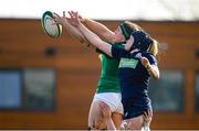 2 February 2020; Anna Caplice of Ireland and Sarah Bonar of Scotland during the Women's Six Nations Rugby Championship match between Ireland and Scotland at Energia Park in Donnybrook, Dublin. Photo by Ramsey Cardy/Sportsfile