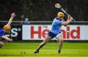 2 February 2020; Eamon Dillon of Dublin scores his side's first goal during the Allianz Hurling League Division 1 Group B Round 2 match between Dublin and Laois at Parnell Park in Dublin. Photo by Brendan Moran/Sportsfile