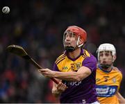 2 February 2020; Paul Morris of Wexford in action against Jack Browne of Clare during the Allianz Hurling League Division 1 Group B Round 2 match between Wexford and Clare at Chadwicks Wexford Park in Wexford. Photo by Ray McManus/Sportsfile