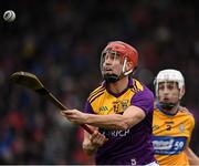 2 February 2020; Paul Morris of Wexford in action against Jack Browne of Clare during the Allianz Hurling League Division 1 Group B Round 2 match between Wexford and Clare at Chadwicks Wexford Park in Wexford. Photo by Ray McManus/Sportsfile