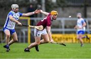 2 February 2020; Niall Mitchell of Westmeath in action against Shane McNulty of Waterford during the Allianz Hurling League Division 1 Group A Round 2 match between Westmeath and Waterford at TEG Cusack Park in Mullingar, Westmeath. Photo by Piaras Ó Mídheach/Sportsfile