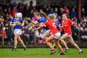 2 February 2020; Katie Cunningham of Tipperary is tackled by Laura O'Mahony of Cork during the 2020 Lidl Ladies National Football League Division 1 Round 2 match between Tipperary and Cork at Ardfinnan in Clonmel, Tipperary. Photo by Eóin Noonan/Sportsfile