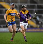 2 February 2020; Lian Óg McGovern of Wexford in action against David Fitzgerald of Clare during the Allianz Hurling League Division 1 Group B Round 2 match between Wexford and Clare at Chadwicks Wexford Park in Wexford. Photo by Ray McManus/Sportsfile