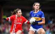 2 February 2020; Caitlin Kennedy of Tipperary is tackled by Melissa Duggan of Cork during the 2020 Lidl Ladies National Football League Division 1 Round 2 match between Tipperary and Cork at Ardfinnan in Clonmel, Tipperary. Photo by Eóin Noonan/Sportsfile