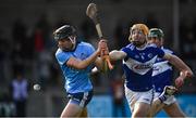 2 February 2020; Donal Burke of Dublin is hooked by Pádraig Delaney of Laois during the Allianz Hurling League Division 1 Group B Round 2 match between Dublin and Laois at Parnell Park in Dublin. Photo by Brendan Moran/Sportsfile