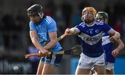 2 February 2020; Donal Burke of Dublin is hooked by Pádraig Delaney of Laois during the Allianz Hurling League Division 1 Group B Round 2 match between Dublin and Laois at Parnell Park in Dublin. Photo by Brendan Moran/Sportsfile