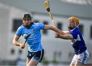 2 February 2020; Ronan Hayes of Dublin in action against Pádraig Delaney of Laois during the Allianz Hurling League Division 1 Group B Round 2 match between Dublin and Laois at Parnell Park in Dublin. Photo by Brendan Moran/Sportsfile