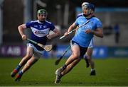 2 February 2020; Seán Moran of Dublin in action against Paddy Purcell of Laois during the Allianz Hurling League Division 1 Group B Round 2 match between Dublin and Laois at Parnell Park in Dublin. Photo by Brendan Moran/Sportsfile