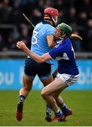 2 February 2020; Paddy Purcell of Laois is tackled by Eoghan O'Donnell of Dublin during the Allianz Hurling League Division 1 Group B Round 2 match between Dublin and Laois at Parnell Park in Dublin. Photo by Brendan Moran/Sportsfile
