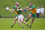 2 February 2020; Cillian O’Sullivan of Meath in action against Neil McGee, left, and Michael Murphy of Donegal during the Allianz Football League Division 1 Round 2 match between Meath and Donegal at Páirc Tailteann in Navan, Meath. Photo by Daire Brennan/Sportsfile