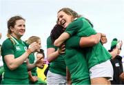 2 February 2020; Lindsay Peat, left, and Beibhinn Parsons of Ireland following the Women's Six Nations Rugby Championship match between Ireland and Scotland at Energia Park in Donnybrook, Dublin. Photo by Ramsey Cardy/Sportsfile