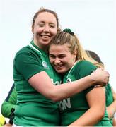 2 February 2020; Aoife McDermott, left, and Dorothy Wall of Ireland following the Women's Six Nations Rugby Championship match between Ireland and Scotland at Energia Park in Donnybrook, Dublin. Photo by Ramsey Cardy/Sportsfile