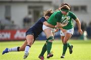 2 February 2020; Anna Caplice of Ireland is tackled by Lisa Thomson of Scotland during the Women's Six Nations Rugby Championship match between Ireland and Scotland at Energia Park in Donnybrook, Dublin. Photo by Ramsey Cardy/Sportsfile