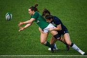2 February 2020; Michelle Claffey of Ireland is tackled by Helen Nelson of Scotland during the Women's Six Nations Rugby Championship match between Ireland and Scotland at Energia Park in Donnybrook, Dublin. Photo by Ramsey Cardy/Sportsfile