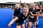 2 February 2020; Loreto Beaufort players including Clodagh Evans, centre, celebrate following the Leinster Hockey Schoolgirls Senior Cup Final match between Newpark Comprehensive and Loreto Beaufort at the National Hockey Stadium in UCD, Dublin. Photo by Sam Barnes/Sportsfile