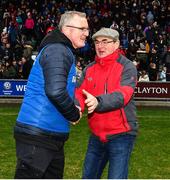 2 February 2020; Clare manager Brian Lohan is congratulated by a supporter after the Allianz Hurling League Division 1 Group B Round 2 match between Wexford and Clare at Chadwicks Wexford Park in Wexford. Photo by Ray McManus/Sportsfile