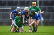 2 February 2020; Mairead Ryan of Limerick in action against Niamh Treacy and Roisin Howard of Tipperary during the Littlewoods Ireland National Camogie League Division 1 match between Limerick and Tipperary at LIT Gaelic Grounds in Limerick. Photo by Diarmuid Greene/Sportsfile