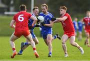 2 February 2020; Conor Boyle of Monaghan in action against Conor Meyler of Tyrone during the Allianz Football League Division 1 Round 2 match between Monaghan and Tyrone at St. Mary's Park in ?Castleblayney, Monaghan. Photo by Oliver McVeigh/Sportsfile