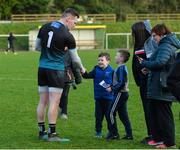 2 February 2020; Rory Beggan of Monaghan surrounded by young supporters as he comes off the field after the Allianz Football League Division 1 Round 2 match between Monaghan and Tyrone at St. Mary's Park in Castleblayney, Monaghan. Photo by Oliver McVeigh/Sportsfile