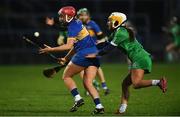 2 February 2020; Aoife McGrath of Tipperary in action against Karen O'Leary of Limerick during the Littlewoods Ireland National Camogie League Division 1 match between Limerick and Tipperary at LIT Gaelic Grounds in Limerick. Photo by Diarmuid Greene/Sportsfile