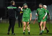 2 February 2020; Limerick manager Paul Sexton with Noirin Lenihan and Mairead Ryan after the Littlewoods Ireland National Camogie League Division 1 match between Limerick and Tipperary at LIT Gaelic Grounds in Limerick. Photo by Diarmuid Greene/Sportsfile