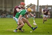 2 February 2020; Darren O’Connell of Limerick in action against TJ Brennan of Galway during the Allianz Hurling League Division 1 Group A Round 2 match between Limerick and Galway at LIT Gaelic Grounds in Limerick. Photo by Diarmuid Greene/Sportsfile