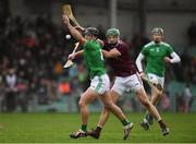2 February 2020; Darragh O’Donovan of Limerick in action against Adrian Tuohy of Galway during the Allianz Hurling League Division 1 Group A Round 2 match between Limerick and Galway at LIT Gaelic Grounds in Limerick. Photo by Diarmuid Greene/Sportsfile