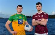 3 February 2020; Jamie Brennan of Donegal, left, and Sean Mulkerrin of Galway pictured at Donegal Harbour during a Media Event in advance of the Allianz Football League Division 1 Round 3 match between Donegal and Galway on Sunday. Photo by Sam Barnes/Sportsfile