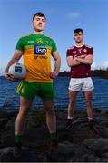 3 February 2020; Jamie Brennan of Donegal, left, and Sean Mulkerrin of Galway pictured at Donegal Harbour during a Media Event in advance of the Allianz Football League Division 1 Round 3 match between Donegal and Galway on Sunday. Photo by Sam Barnes/Sportsfile