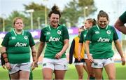 2 February 2020; Victoria Dabanovich O’Mahony, left, and Beibhinn Parsons of Ireland during the Women's Six Nations Rugby Championship match between Ireland and Scotland at Energia Park in Donnybrook, Dublin. Photo by Ramsey Cardy/Sportsfile