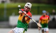 2 February 2020; Martin Kavanagh of Carlow during the Allianz Hurling League Division 1 Group B Round 2 match between Carlow and Kilkenny at Netwatch Cullen Park in Carlow. Photo by David Fitzgerald/Sportsfile