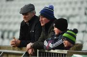 2 February 2020; Galway supporters Gerry Concannon, from Kiltullagh, Co. Galway, whose son Brian Concannon is on the Galway team, alongside Pat Whelan and his sons Darragh, aged 8, and Cian, aged 5, from Ardrahan, Co. Galway prior to the Allianz Hurling League Division 1 Group A Round 2 match between Limerick and Galway at LIT Gaelic Grounds in Limerick. Photo by Diarmuid Greene/Sportsfile