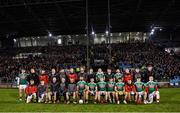 1 February 2020; Mayo players prior to the Allianz Football League Division 1 Round 2 match between Mayo and Dublin at Elverys MacHale Park in Castlebar, Mayo. Photo by Harry Murphy/Sportsfile