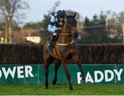 2 February 2020; Cadmium, with Danny Mullins up, during the Paddy Power Irish Gold Cup on Day Two of the Dublin Racing Festival at Leopardstown Racecourse in Dublin. Photo by Harry Murphy/Sportsfile