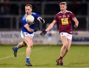 1 February 2020; Martin Reilly of Cavan in action against Luke Loughlin of Westmeath during the Allianz Football League Division 2 Round 2 match between Cavan and Westmeath at Kingspan Breffni in Cavan. Photo by Oliver McVeigh/Sportsfile