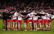 5 January 2020; The Tyrone team in a pre match team huddle before the Bank of Ireland Dr McKenna Cup Round 2 match between Tyrone and Cavan at Healy Park in Omagh, Tyrone. Photo by Oliver McVeigh/Sportsfile