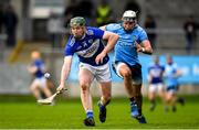 2 February 2020; Willie Dunphy of Laois in action against Jake Malone of Dublin during the Allianz Hurling League Division 1 Group B Round 2 match between Dublin and Laois at Parnell Park in Dublin. Photo by Brendan Moran/Sportsfile
