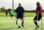 30 September 2017; Kevin O'Rouke and Chris McElligott during a Republic of Ireland Amputee Training Session at AUL Complex in Clonshaugh, Dublin. Photo by Sam Barnes/Sportsfile