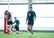 4 February 2020; Jacob Stockdale during Ireland Rugby squad training at the IRFU High Performance Centre at the Sport Ireland Campus in Dublin. Photo by Ramsey Cardy/Sportsfile